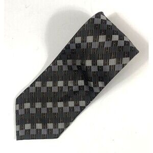 Jhane Barnes 100% Silk Men’s Necktie Multicolor Geometric Pattern